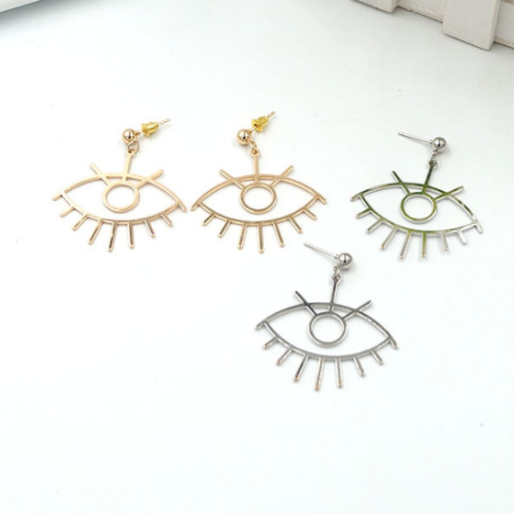 Minimalist Artists Art Eye Drop Earrings - Picture 8 of 8